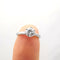 Bague 52 Bague solitaire Or blanc Diamant 58 Facettes