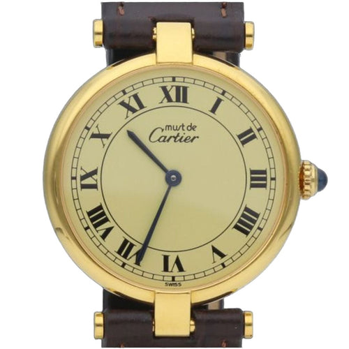 Montre Cartier Montre Must De Cartier Vermeil 58 Facettes MT41215