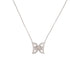 Collier collier pendentif papillon 58 diamants 0.35ct or blanc 18k 6gr 58 Facettes 266988