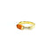 Bague 59.5 Bague Or Corail Et Diamants 58 Facettes