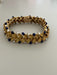 Bracelet Bracelet Articulé Feuillages Or Jaune Perles Lapis Lazuli 58 Facettes LOT 6170