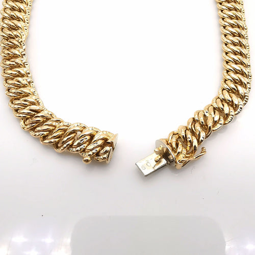 Collier Collier maille américaine en or jaune 58 Facettes