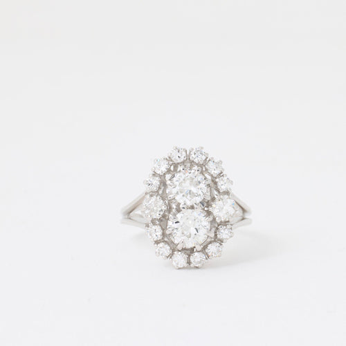 Bague 52 Bague diamants vintage 58 Facettes