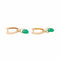Boucles d'oreilles Boucles d'oreilles Créoles Or rose Chrysoprase 58 Facettes 3145035CN