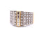 Bague 55 Bague en or jaune et blanc avec diamants 58 Facettes