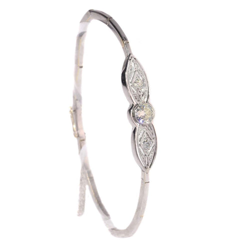 Bracelet Les diamants de l'art déco : l'élégance intemporelle d'un bracelet vintage 58 Facettes 21027-0139