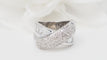 Bague 56 Bague croisée en or blanc et diamants 58 Facettes 32589