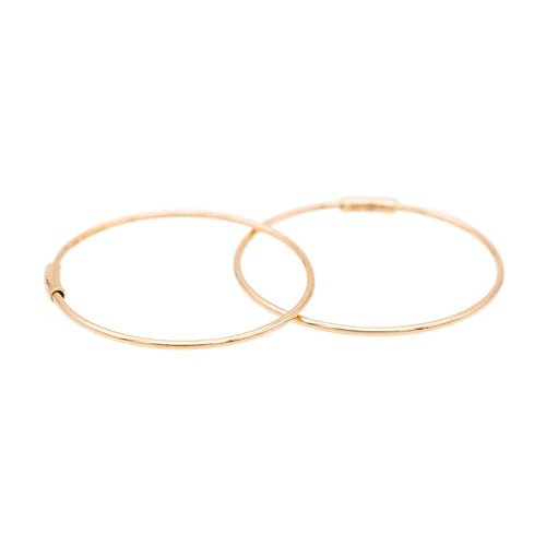 Boucles d'oreilles Ginette NY Boucles d'oreilles Créoles  Or rose 58 Facettes 2678584CN