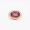 Bague Bague en or jaune avec rubellite et diamants 58 Facettes 16915