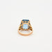 Ring Yellow gold topaz ring 58 Facettes
