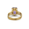 Bague 51 Bague or jaune 750  améthyste, panier torsadé 58 Facettes 1329