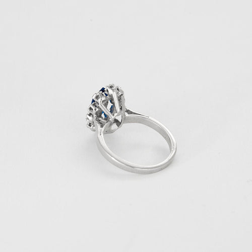 Bague 49 Bague Marguerite en or blanc 58 Facettes LP1168