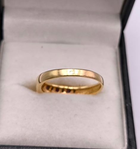 Bague 58.5 Bague jarretière or ornée de rubis et diamants 58 Facettes