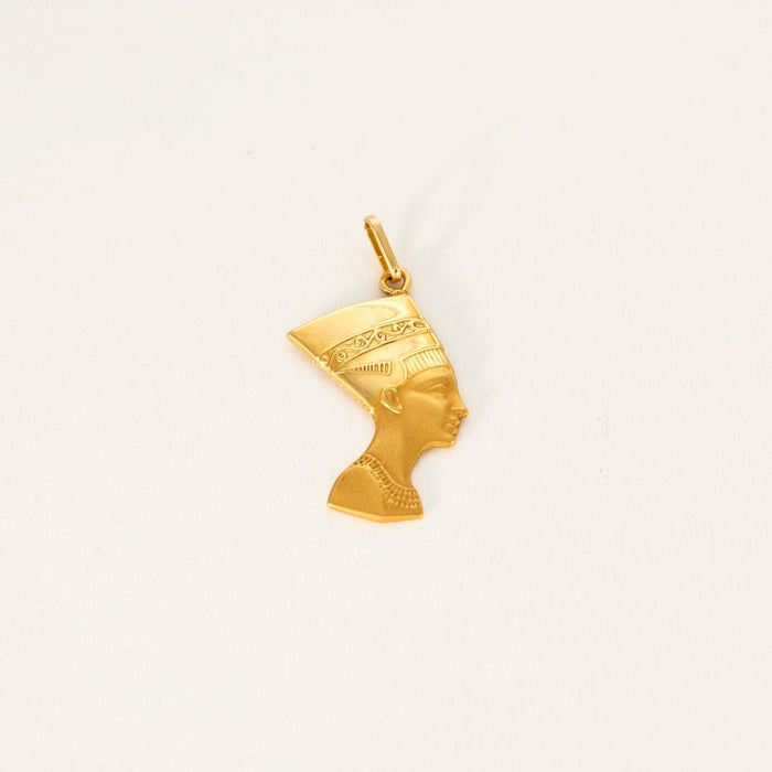 Pendentif Nefertiti or jaune