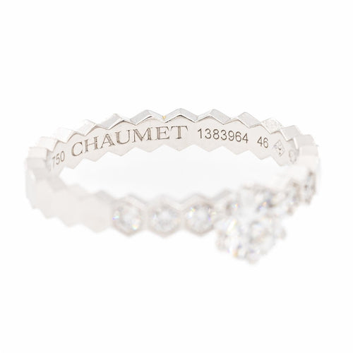 Chaumet Bague Solitaire Bee my Love Or blanc Diamant