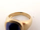 Bague 53 vintage bague HERMES cabochon lapis lazuli en or jaune 18k t 53 ecrin 58 Facettes 267840