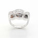 Bague 55 Bague tank or blanc diamants 58 Facettes