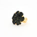 Bague 56 CHANEL - Bague Camélia or jaune onyx 58 Facettes 120