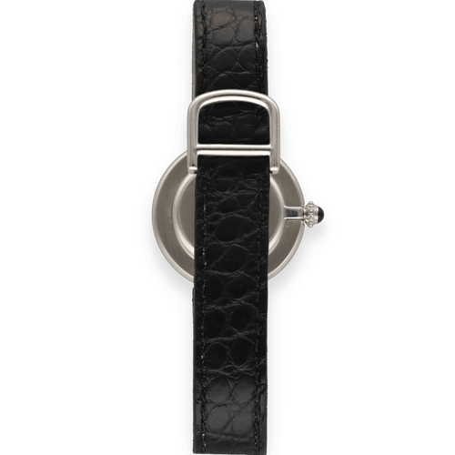 Montre Montre Cartier Vendome Ellipse en or gris 18K - Mecanique - Vers 1980 - 26 mm 58 Facettes FB10555