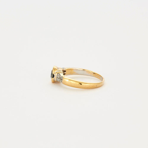 Bague 53 Solitaire or jaune et diamants 58 Facettes