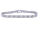 Bracelet Bracelet tennis en or blanc avec 2 rangées de diamants 58 Facettes 2020