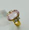 Bague 55 Bague en or jaune avec diamants et kunzite 58 Facettes 50337