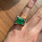 Bague 49 Bague - Or, Platine, Diamants & Emeraude 58 Facettes 250055R