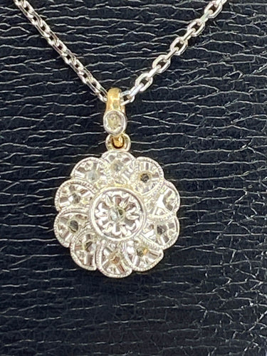 Pendentif Pendentif fleur en diamants 58 Facettes AB116