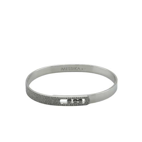 Bracelet MESSIKA - Bangle Move Noa PM Semi Pavé - Or Blanc 58 Facettes 1.0000887/2