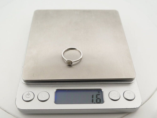 Bague 53 bague juliette juliette paris trait d'union entourage diamant or j0383w 53 58 Facettes 266196