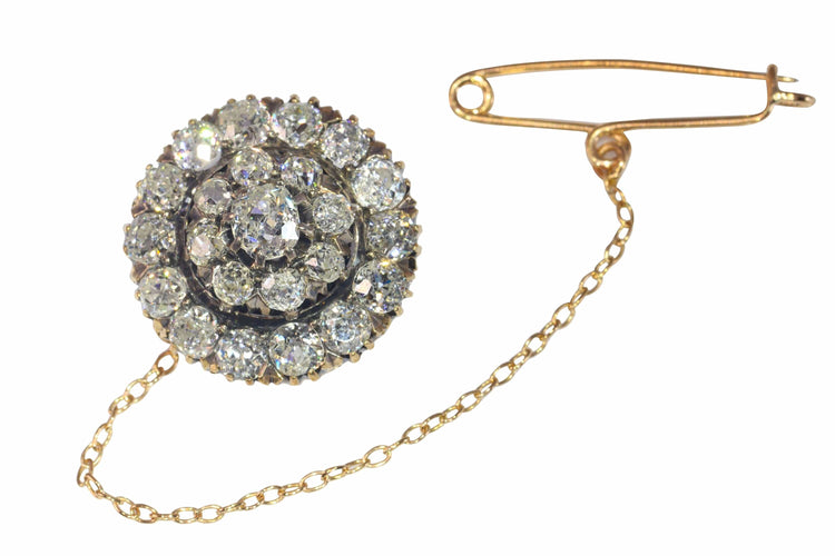 Broche Trésors sentimentaux : broche en diamant victorienne 58 Facettes 22241-0393