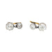 Boucles d'oreilles Paire de boucles d'oreilles dormeuses en or rose, platine et diamants taille ancienne. 58 Facettes 34380