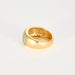 Bague 53.5 Bague Jonc Or Jaune Pavage Diamants 58 Facettes