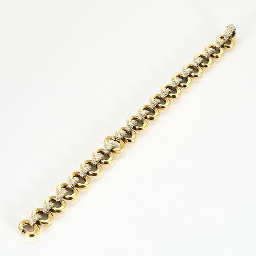 Bracelet Bracelet en Or jaune & blanc 18k 58 Facettes LEN1777