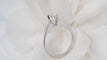 Bague 55 solitaire en or blanc et diamant 0,41 ct Certifié 58 Facettes 31816