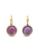 Boucles d'oreilles ROBERTO COIN. Boucles d'oreilles or, améthystes et diamants 58 Facettes