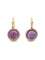 Boucles d'oreilles ROBERTO COIN. Boucles d'oreilles or, améthystes et diamants 58 Facettes