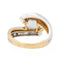 Bague 54 Bague Or jaune, Or blanc Topaze, Diamant 58 Facettes 3123435CN