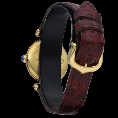 Montre Cartier Montre Colisée Must De Cartier Vermeil 58 Facettes MT42585