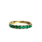 Bague Bague jonc en or jaune 14k avec émeraudes 58 Facettes 2509007