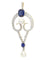 Belle Époque Elegance: Diamond Pendant with Cornflower Blue Sapphires