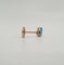 Boucles d'oreilles Boucles d'oreilles or rose serties de topazes 58 Facettes