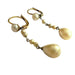 Earrings 18K Gold Retro Style Pearl Earrings 58 Facettes Q48B