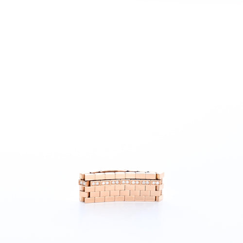 Bague 53 CHAUMET - Bague Boléro or rose et diamants 58 Facettes 87264