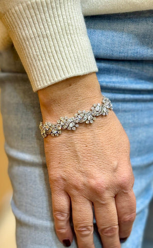 Bracelet Bracelet haute joaillerie en platine , or et diamants 58 Facettes