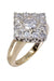 Bague 50 Bague or jaune blanc diamants 58 Facettes 089891