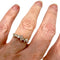 47 Bague moderne du 21e siècle en or 18 ct avec diamants 58 Facettes Q225B