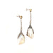 Boucles d'oreilles Pendants d’oreilles perles or blanc argent et diamants 58 Facettes 70