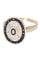 Bague 62 Bague moderne or jaune saphirs et diamants 58 Facettes 081501