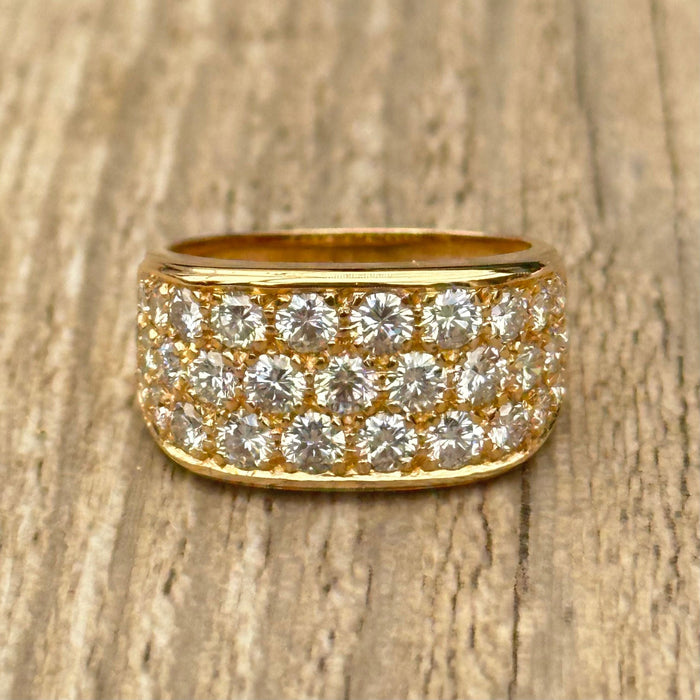 Bague 54 BUCHERER - Bague or jaune diamants 58 Facettes 312